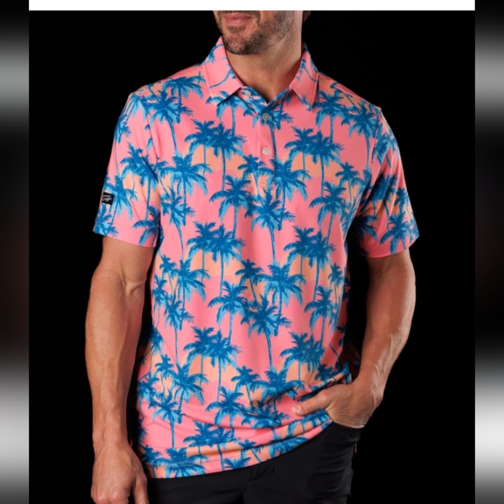 Sunday Swagger Golf Polo Sunset Blvd